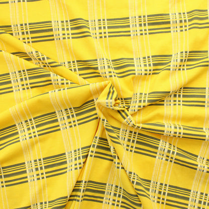 Keltainen Ohuehko ruutu Trikoo - Pala