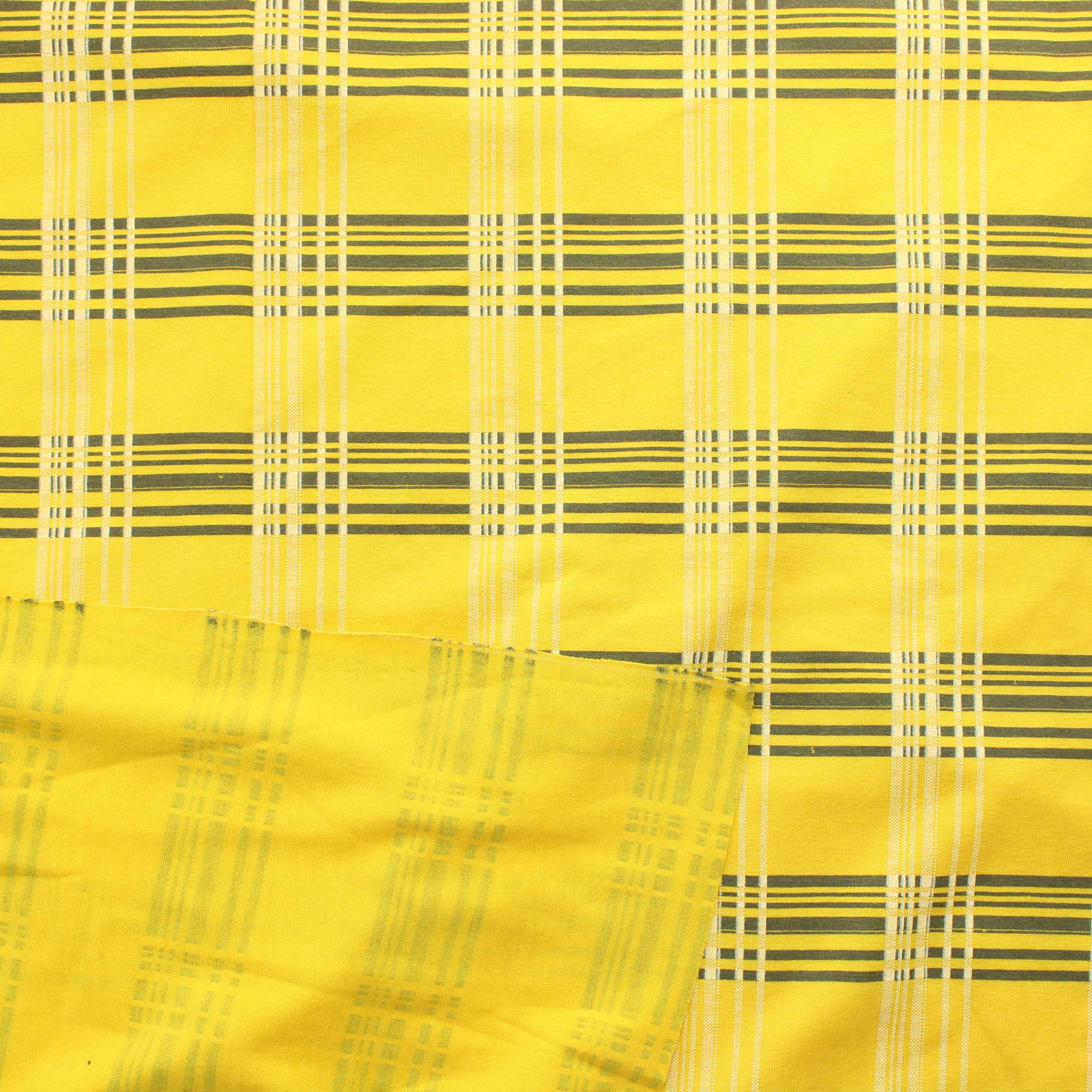 Keltainen Ohuehko ruutu Trikoo - Pala