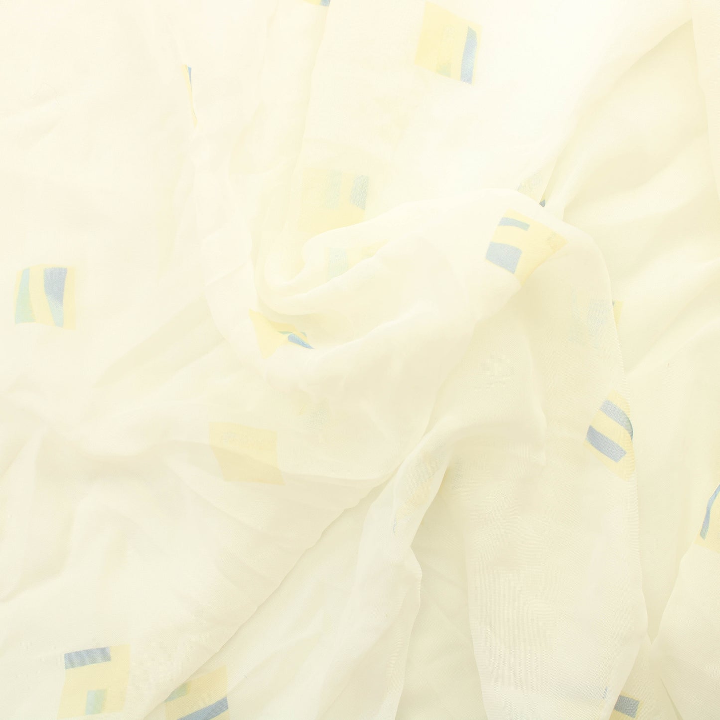 Valkoinen neliö Verhokangas - Pala