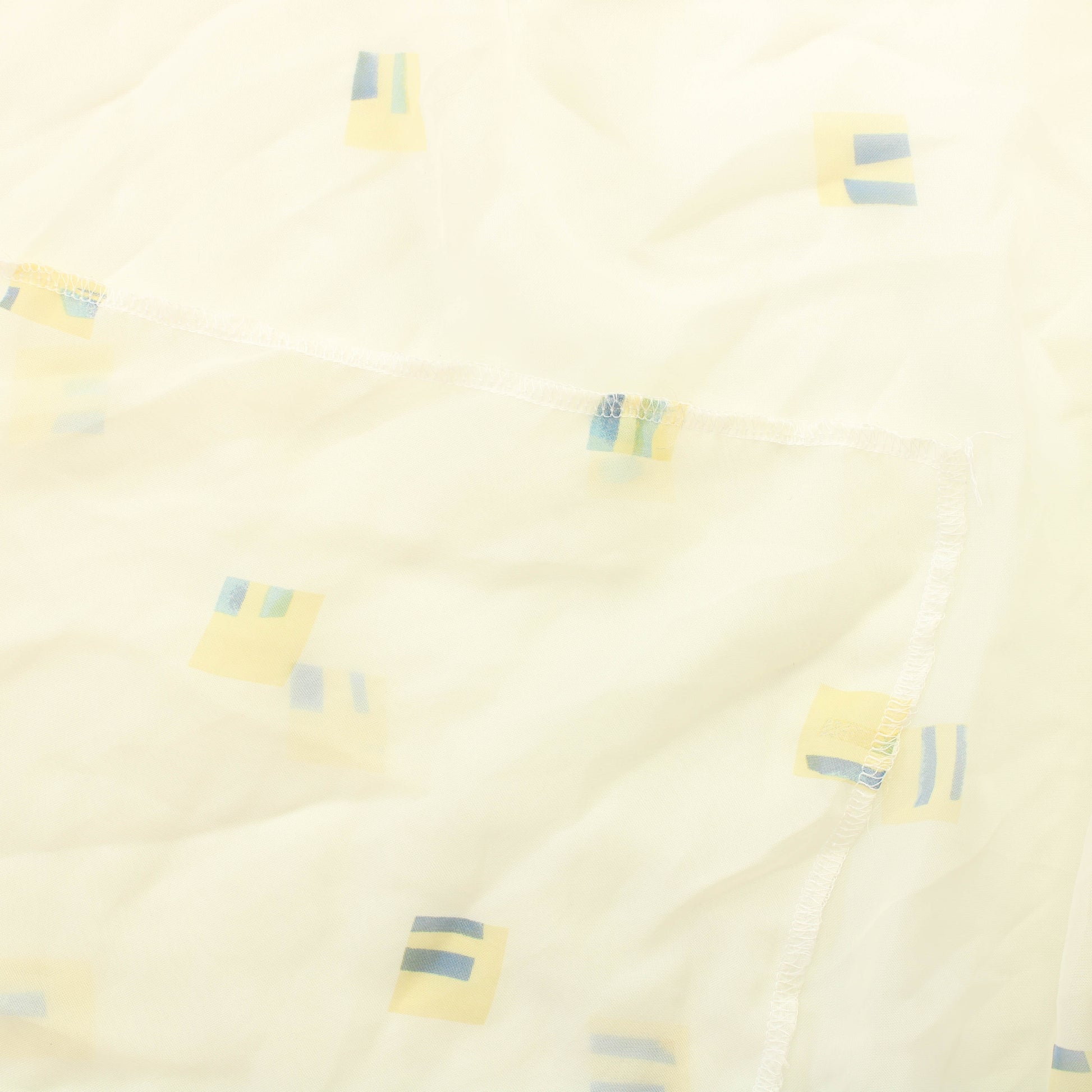 Valkoinen neliö Verhokangas - Pala