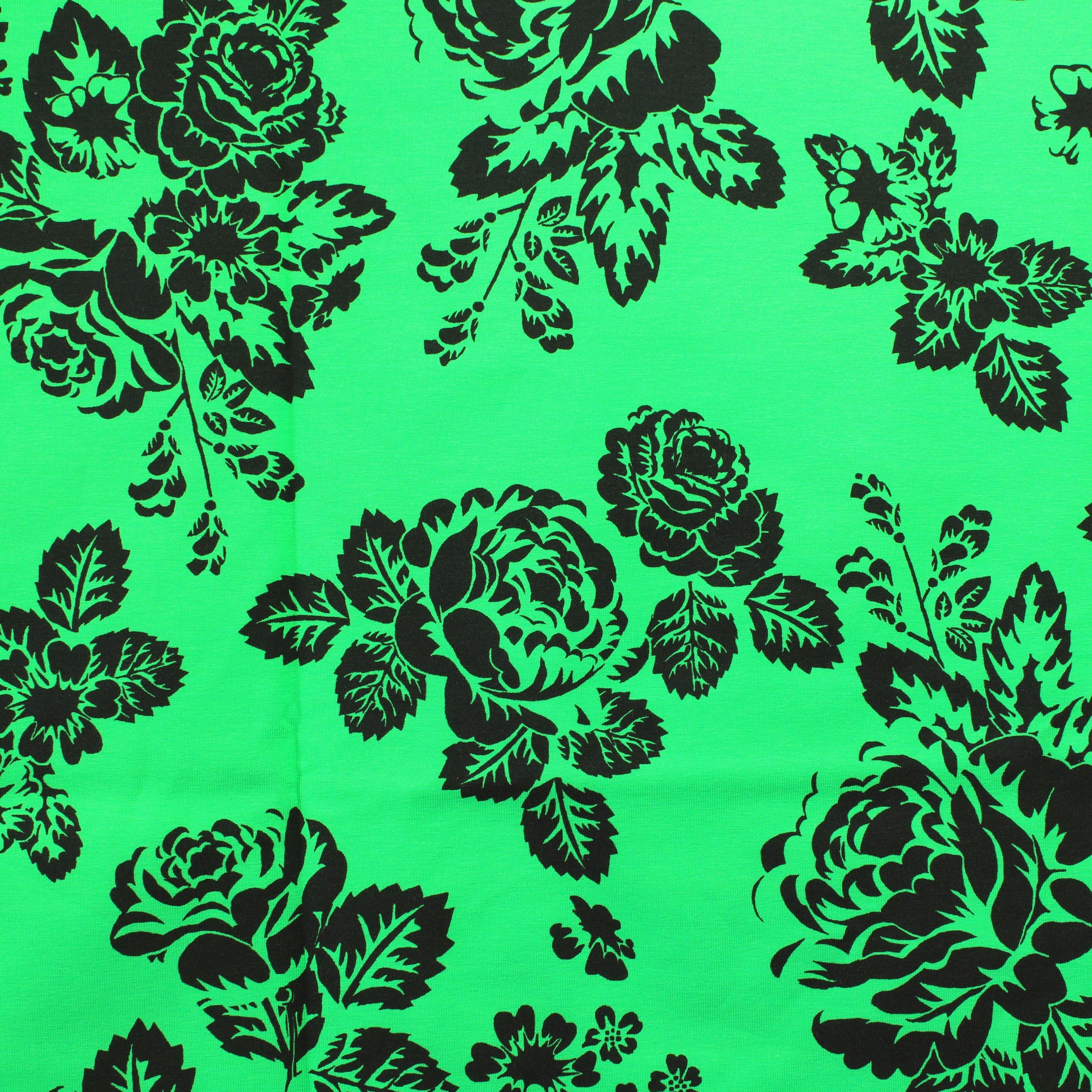 Ommellinen Babushka Roses vihreä Trikoo - Pala