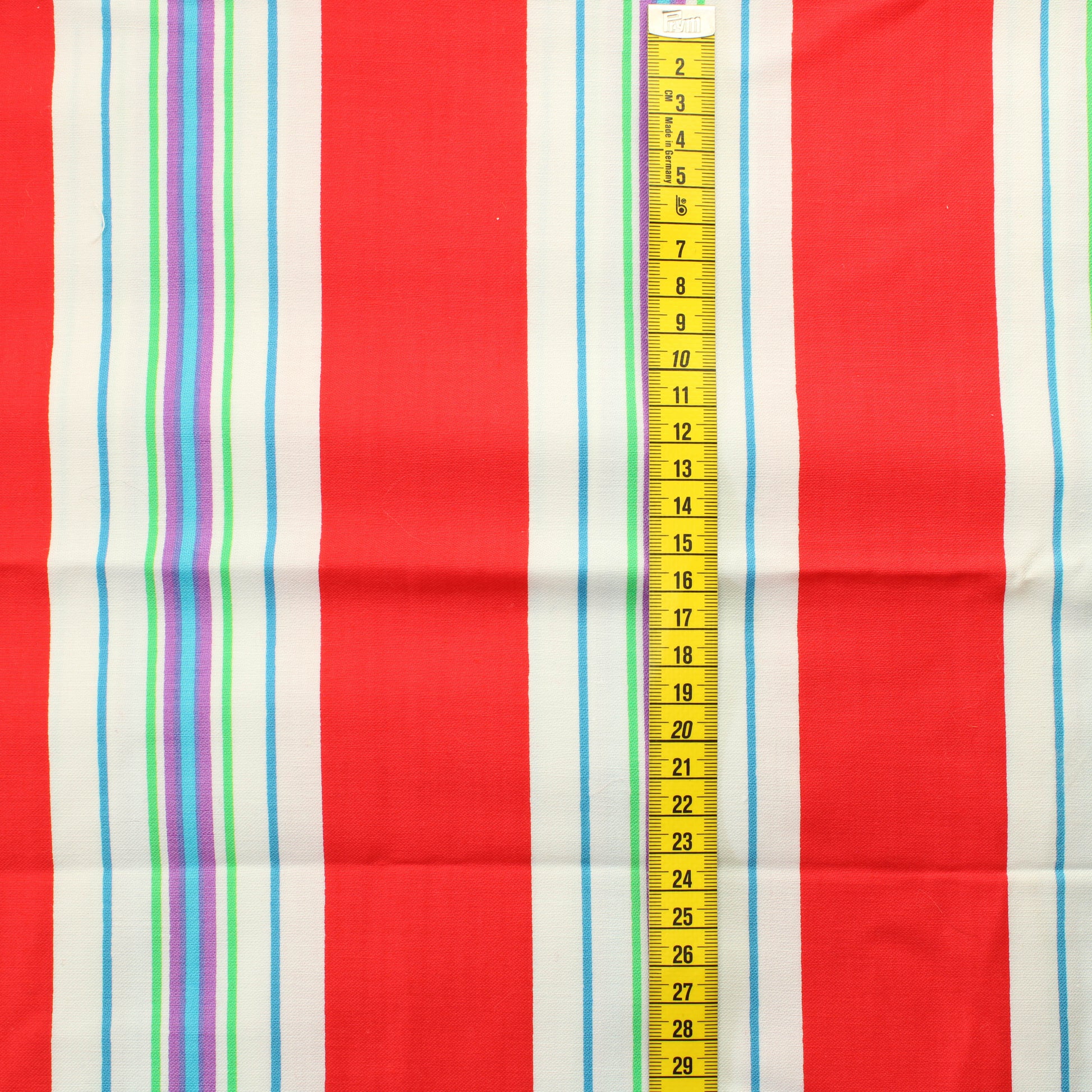 Kirkkaan värinen pystyraitainen Puuvillasekoite - Pala