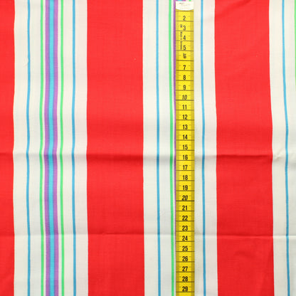 Kirkkaan värinen pystyraitainen Puuvillasekoite - Pala