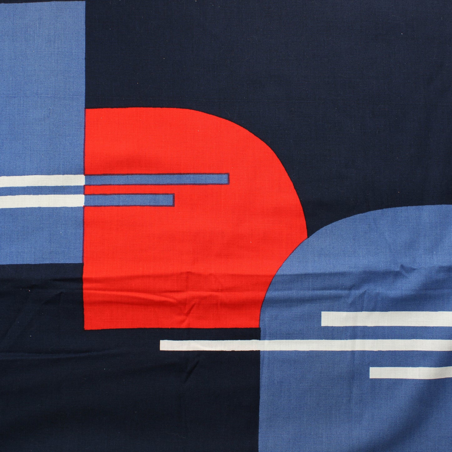 Punasininen Retro Puuvilla - Pala