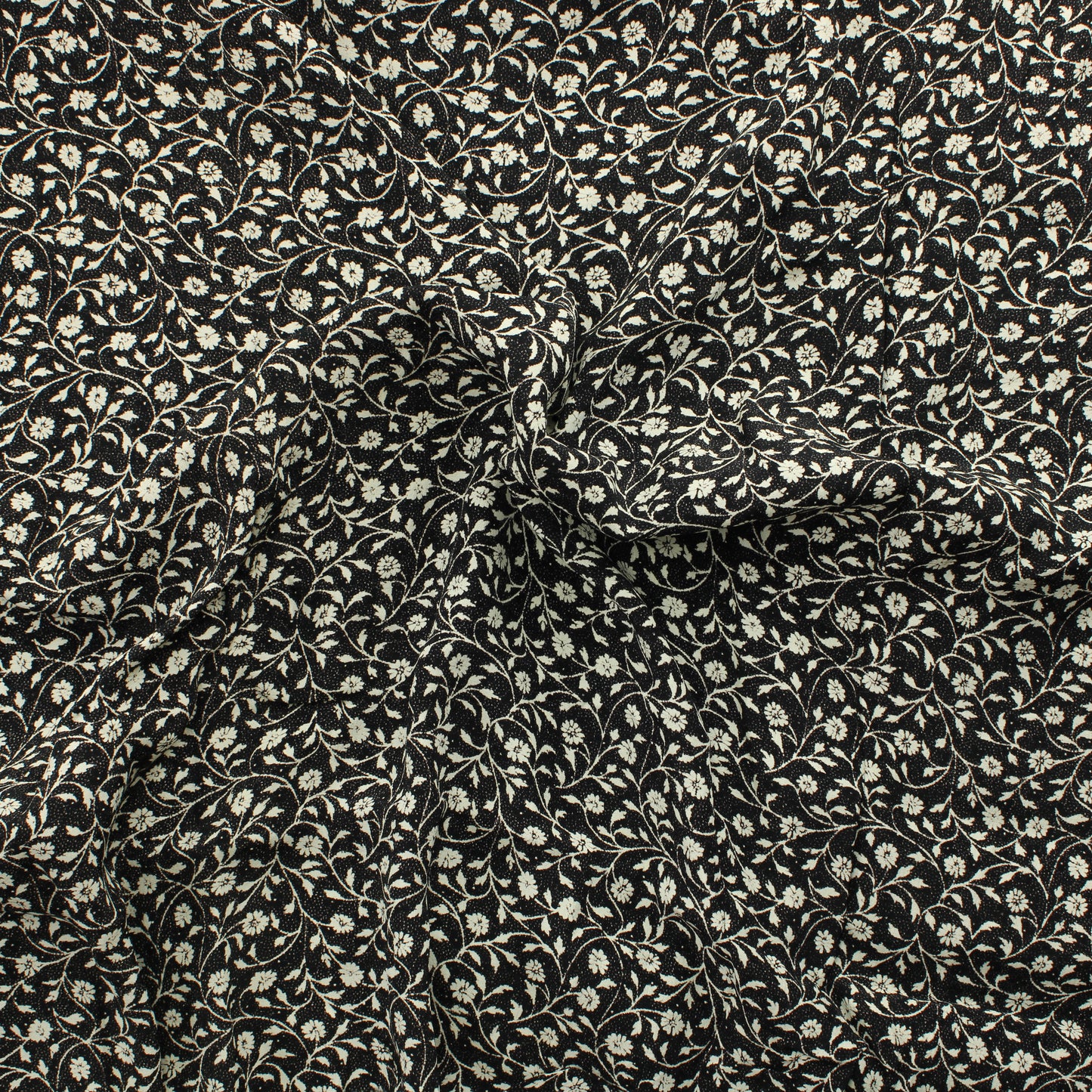 Pienet valkoiset kukat Vaatetuskangas - Pala