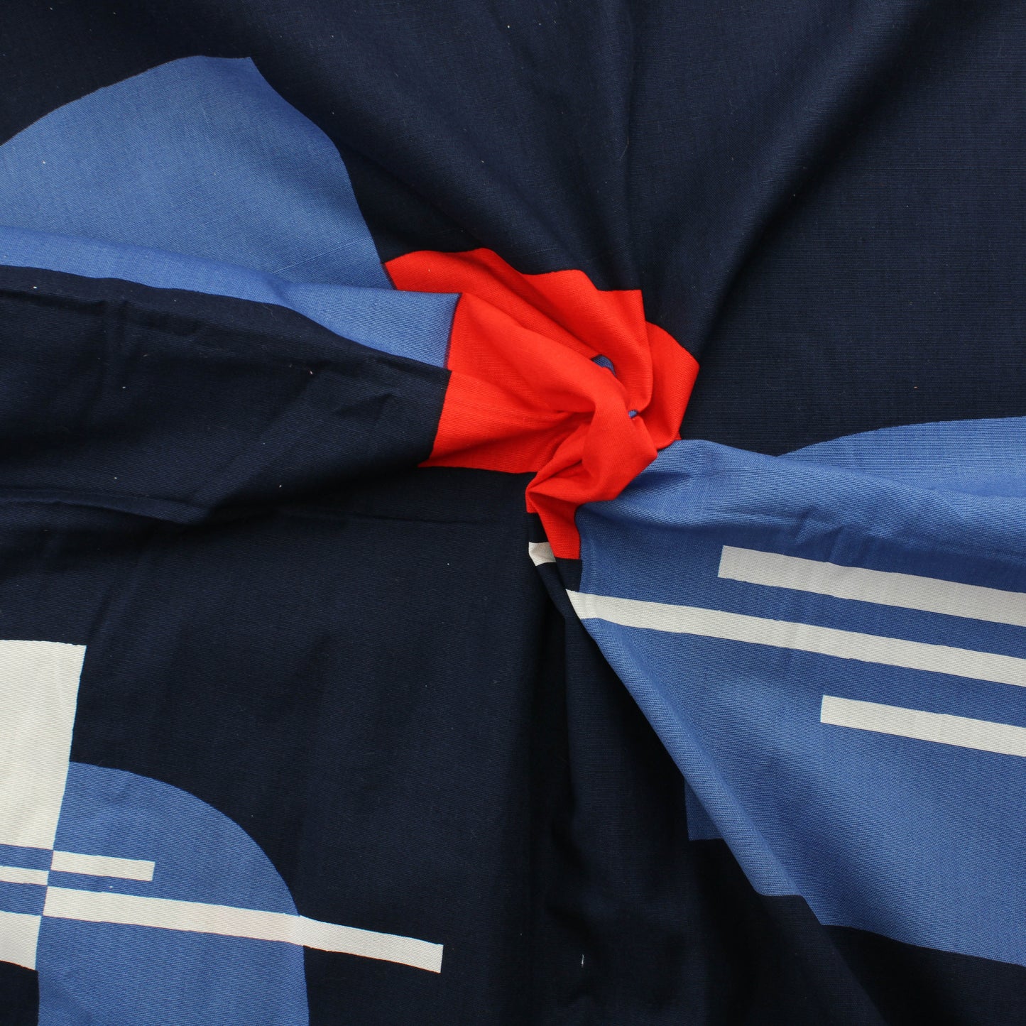 Punasininen Retro Puuvilla - Pala