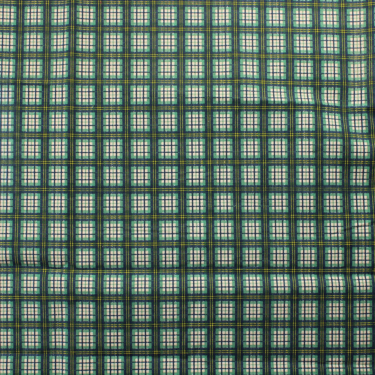 Vihreä ruudullinen Puuvilla - Palapaketti