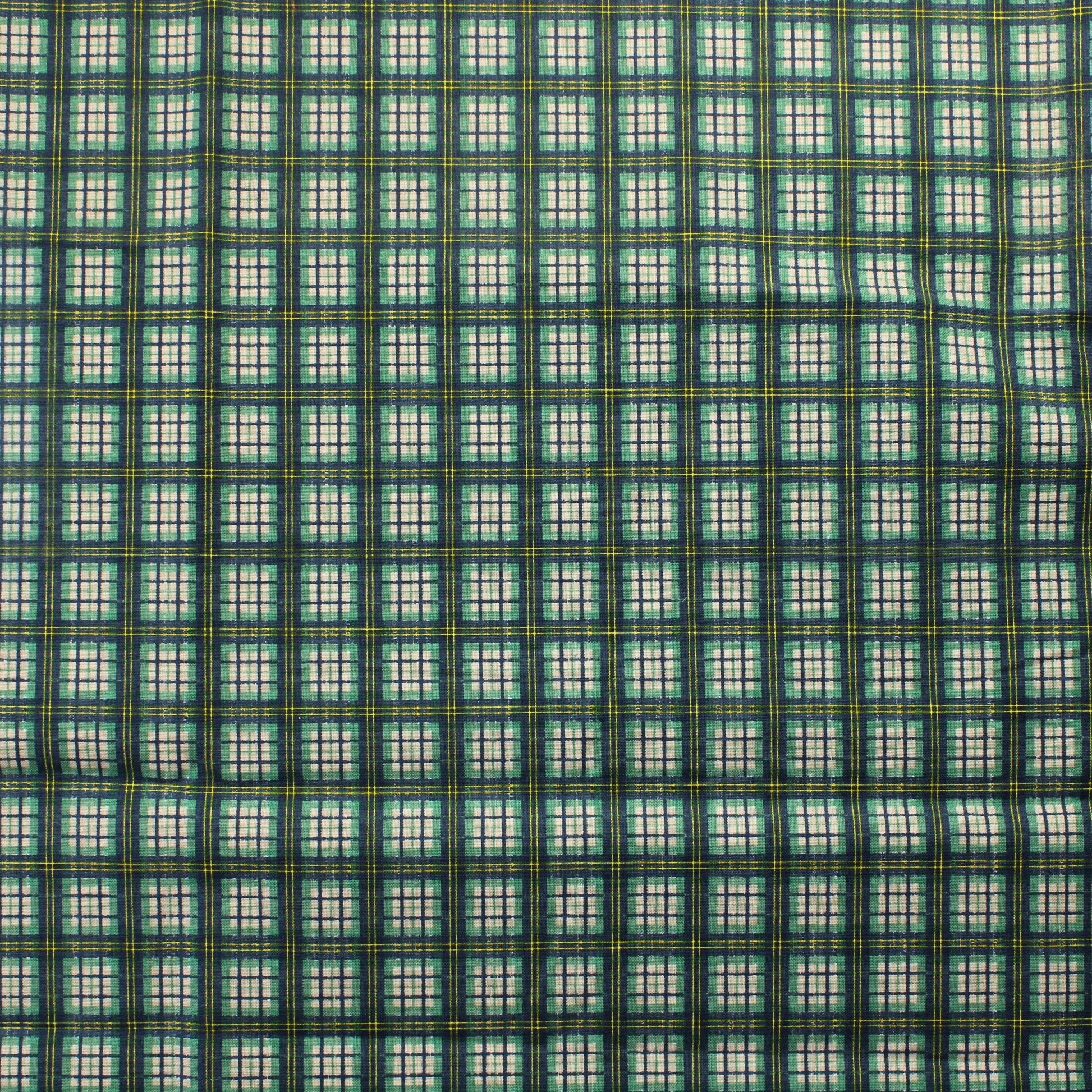 Vihreä ruudullinen Puuvilla - Palapaketti