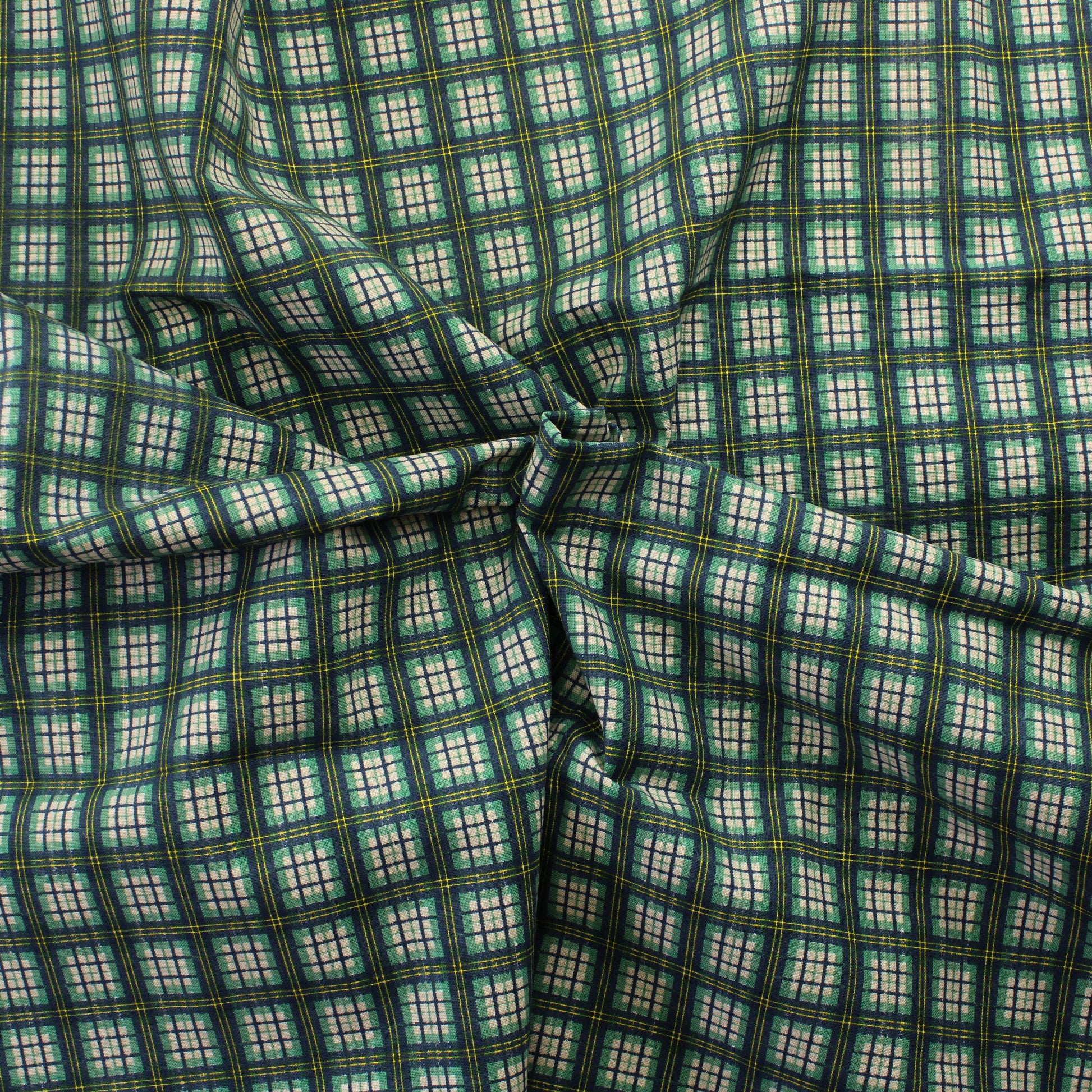 Vihreä ruudullinen Puuvilla - Palapaketti