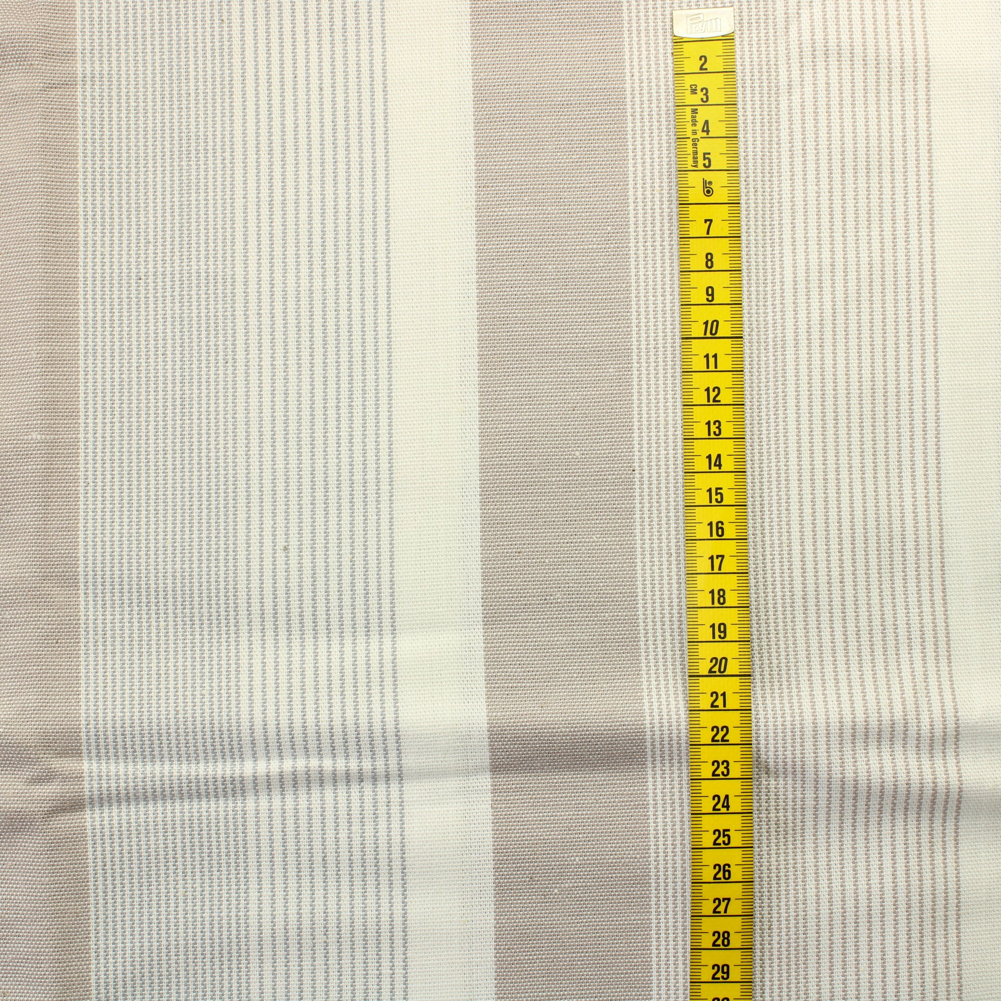 Harmaa Raidallinen Puuvilla - Pala