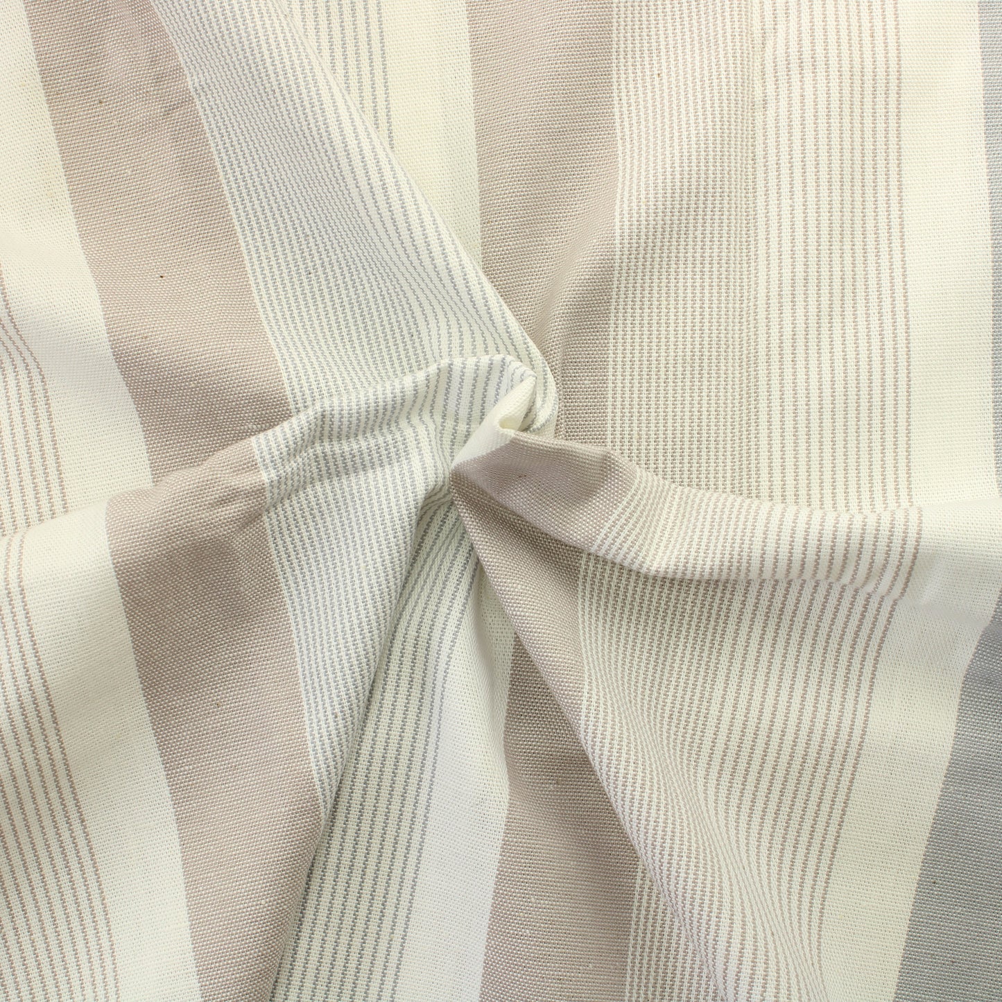 Harmaa Raidallinen Puuvilla - Pala