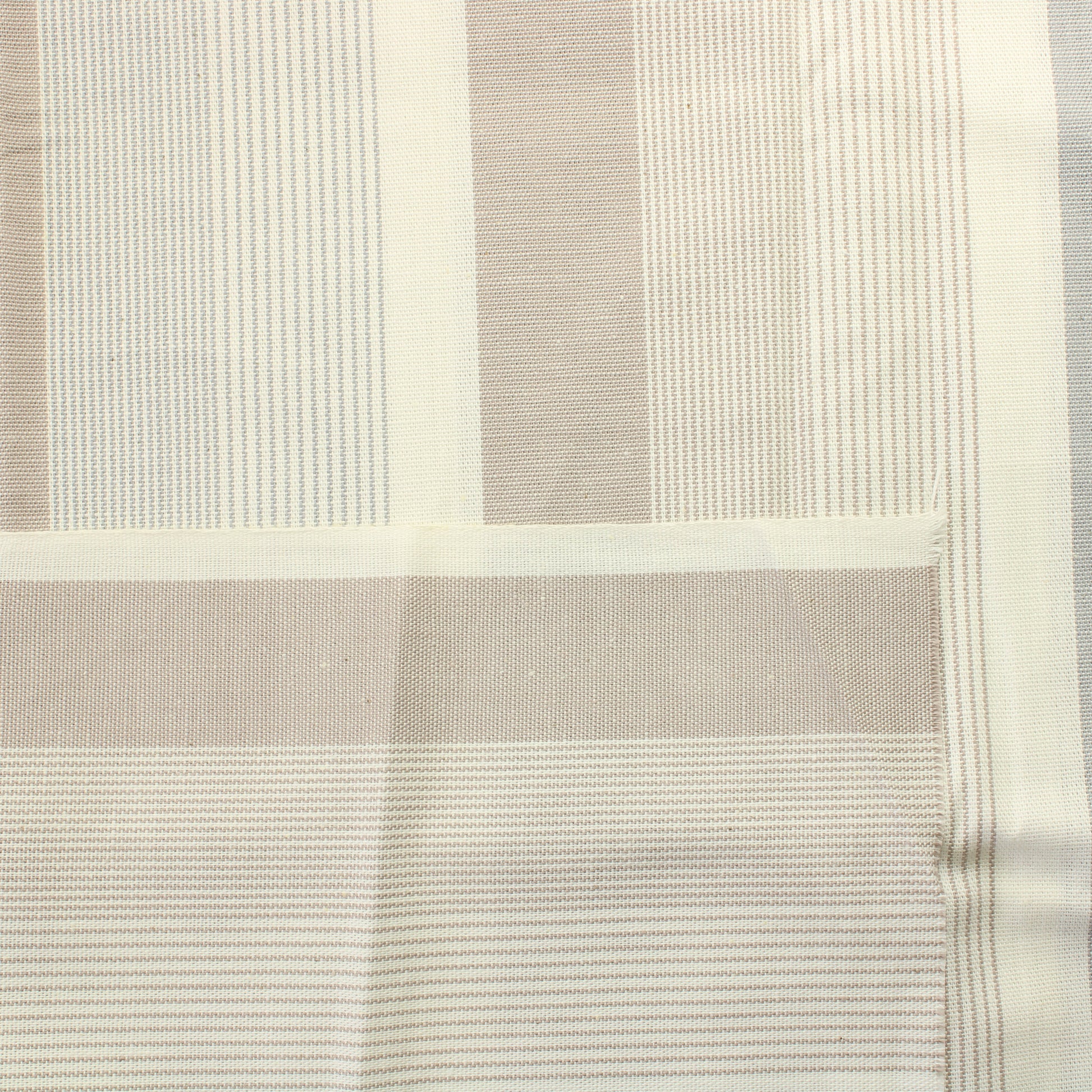 Harmaa Raidallinen Puuvilla - Pala