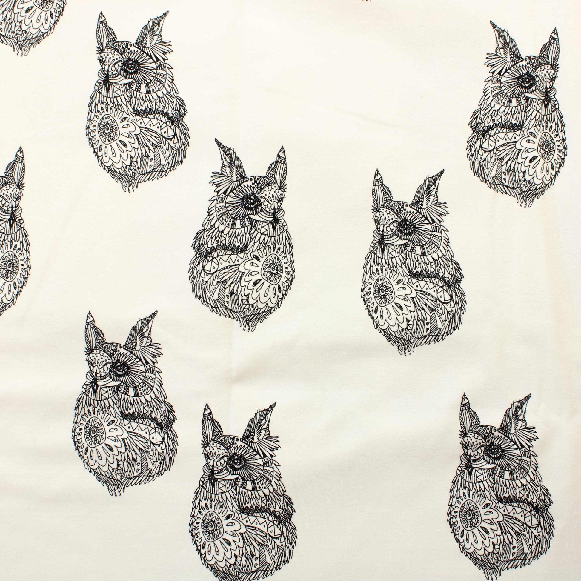 Mustavalkoinen Huuhkaja Trikoo - Pala