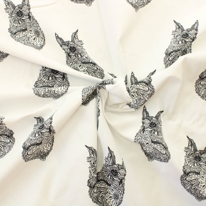 Mustavalkoinen Huuhkaja Trikoo - Pala