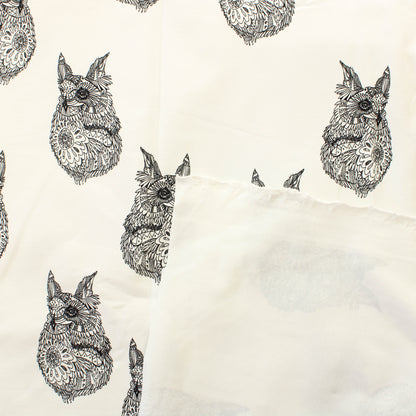 Mustavalkoinen Huuhkaja Trikoo - Pala