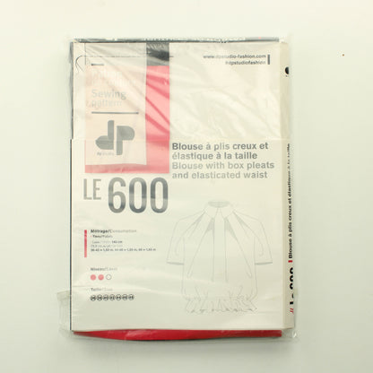 Patron de couture: Le 600 Blouse with box pleats and elasticated waist 36-48