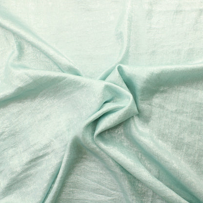 Hopeanhohtoinen sininen Vaatetuskangas - Pala