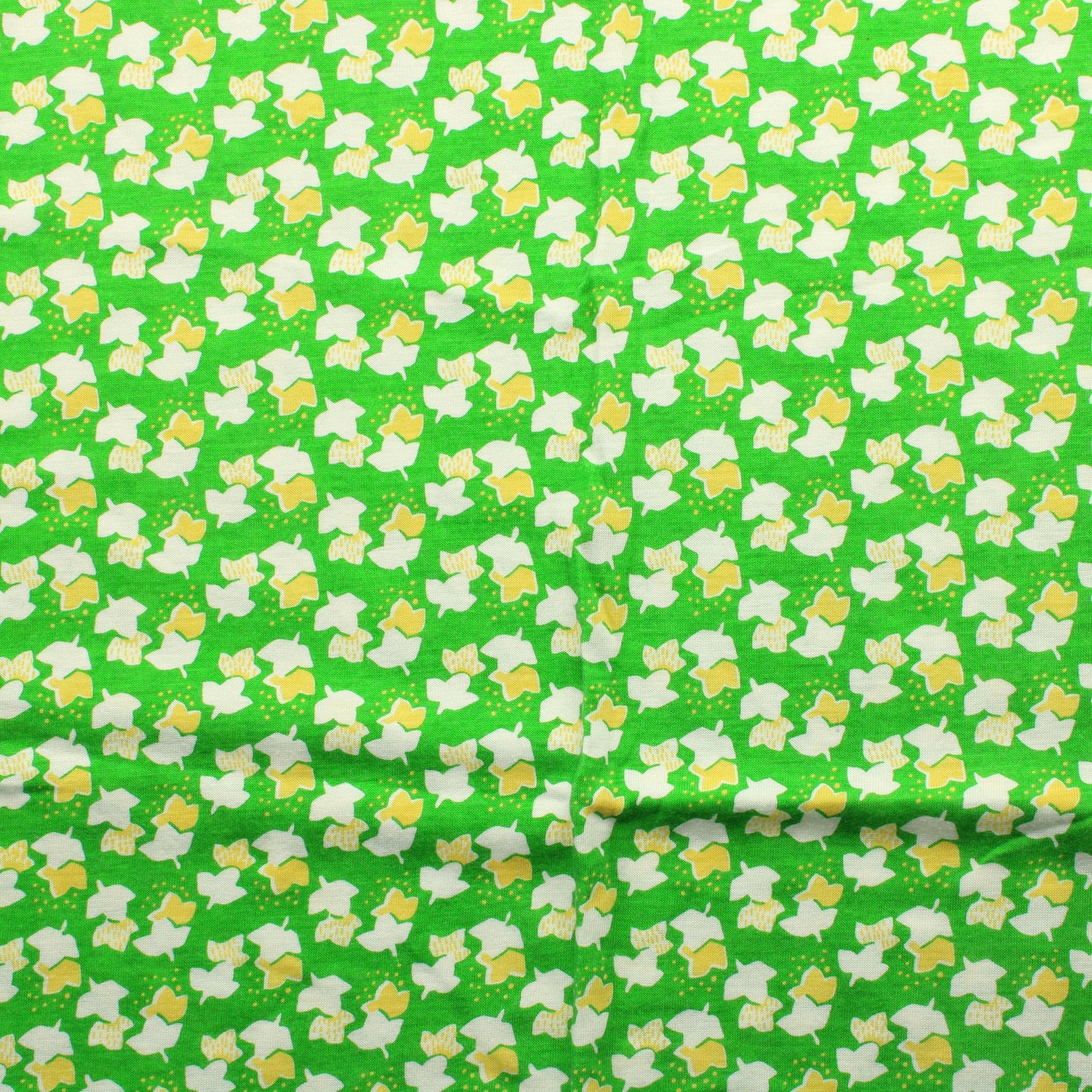 Lehtikuvioinen Ohut Trikoo - Pala