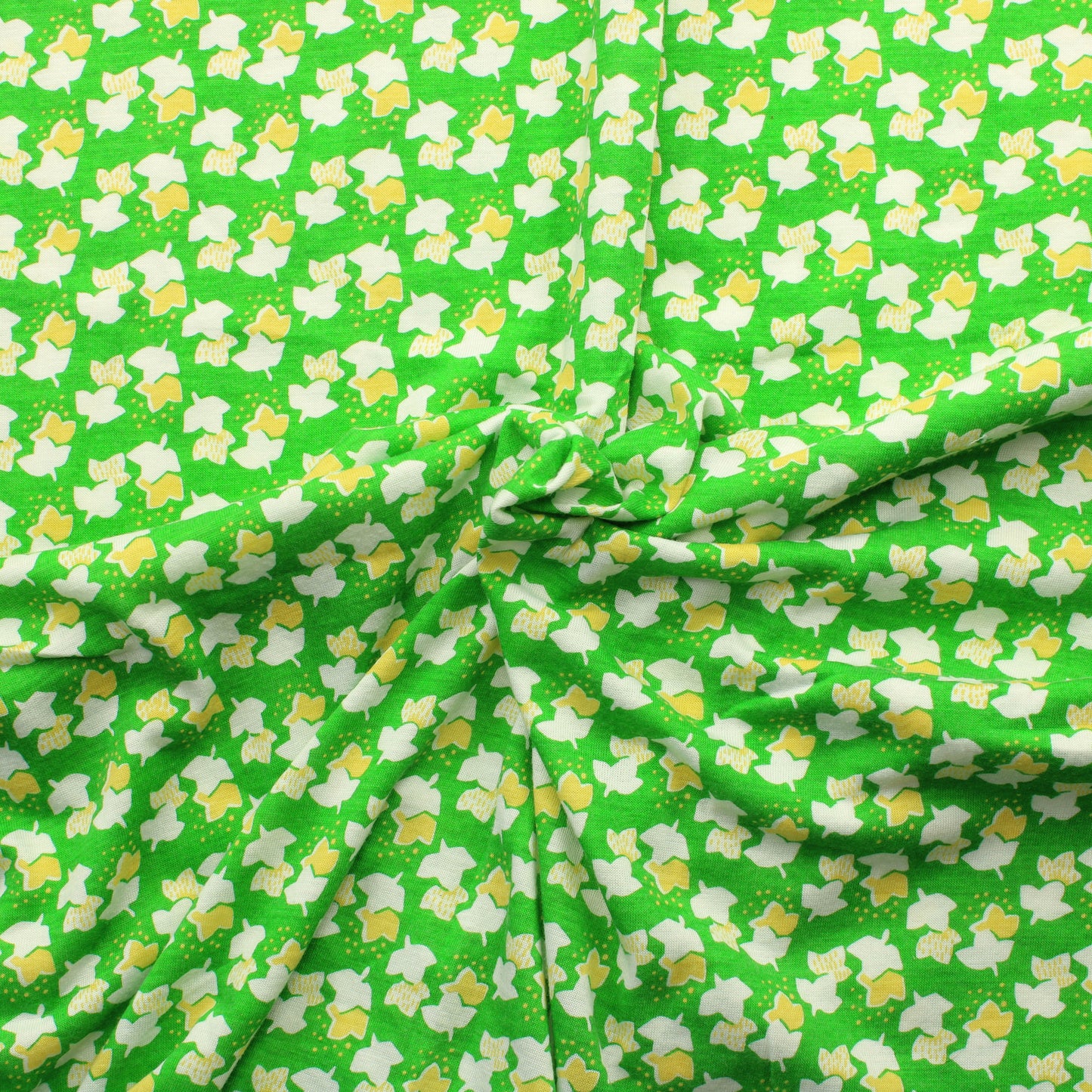 Lehtikuvioinen Ohut Trikoo - Pala