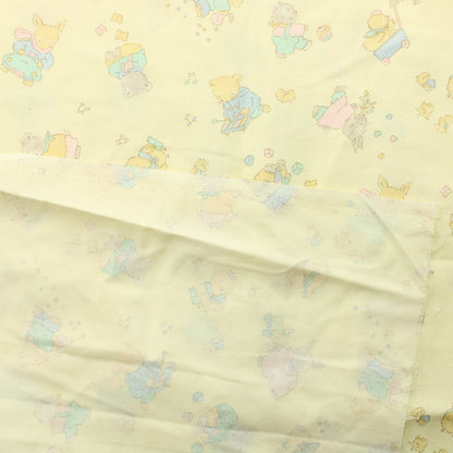 Eläimet vaaleankeltainen Puuvillasekoitetvilli - Pala