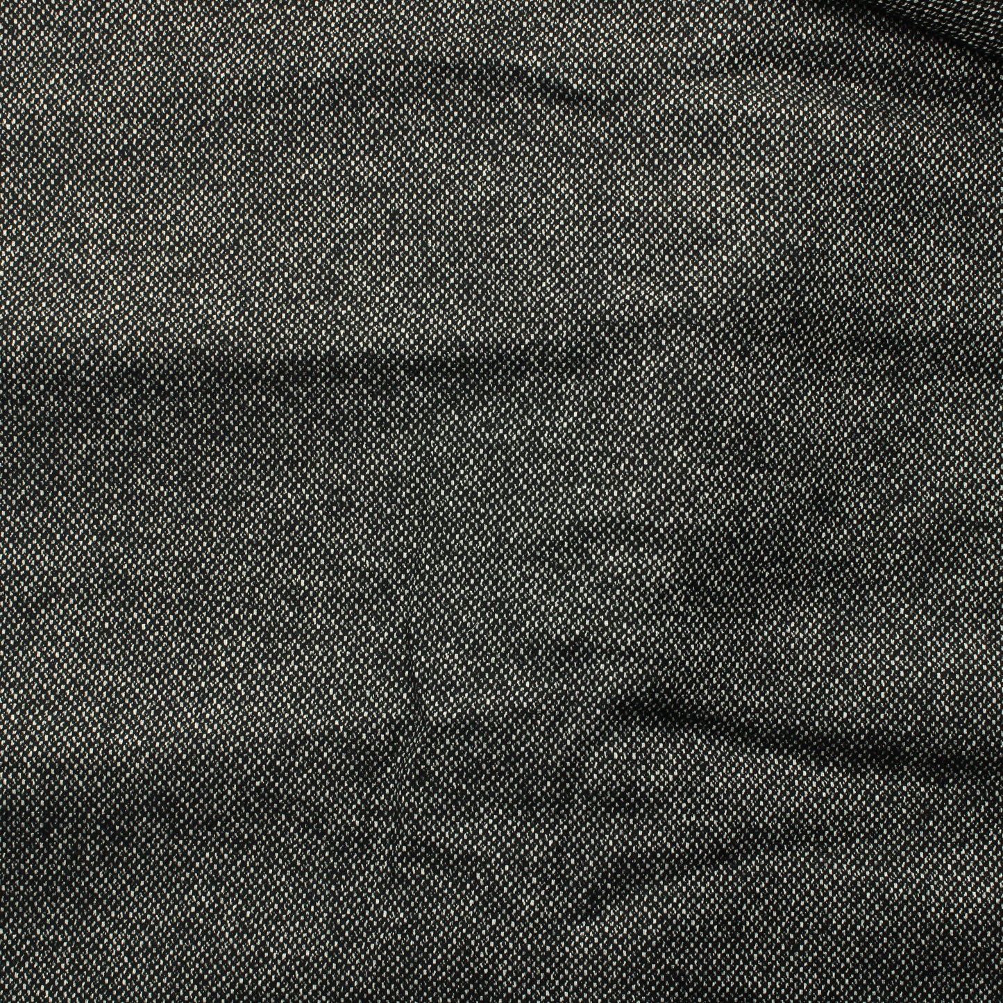 Mustavalkoinen Ohuehko Villasekoitekangas - Pala