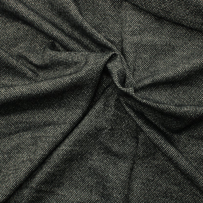 Mustavalkoinen Ohuehko Villasekoitekangas - Pala