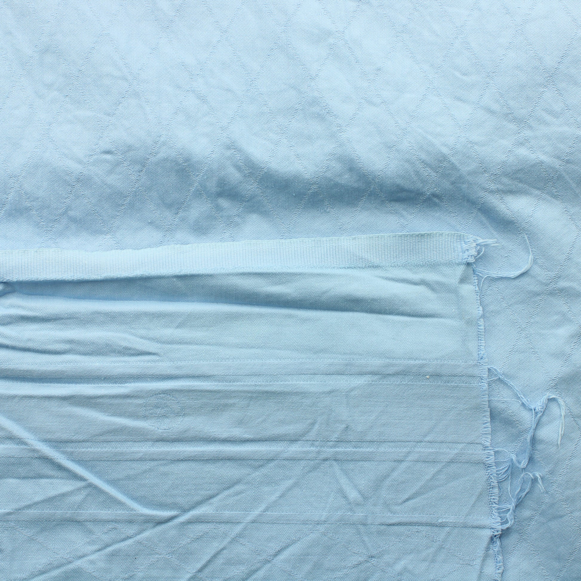 Vaaleansininen Pintakuvioinen paksuhko Puuvilla - Pala