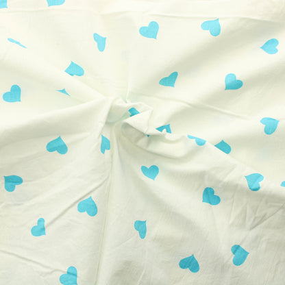 Pienet siniset sydämet Puuvilla - Pala