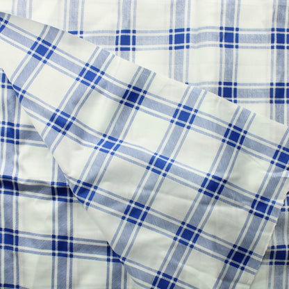 Sinivalkoinen ruudullinen Vaatetuskangas - Pala