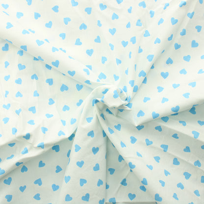 Pienet siniset sydämet Puuvilla - Pala