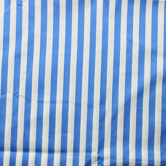 Sinivalkoinen raita Puuvilla - Pala