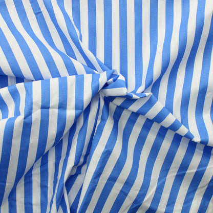 Sinivalkoinen raita Puuvilla - Pala