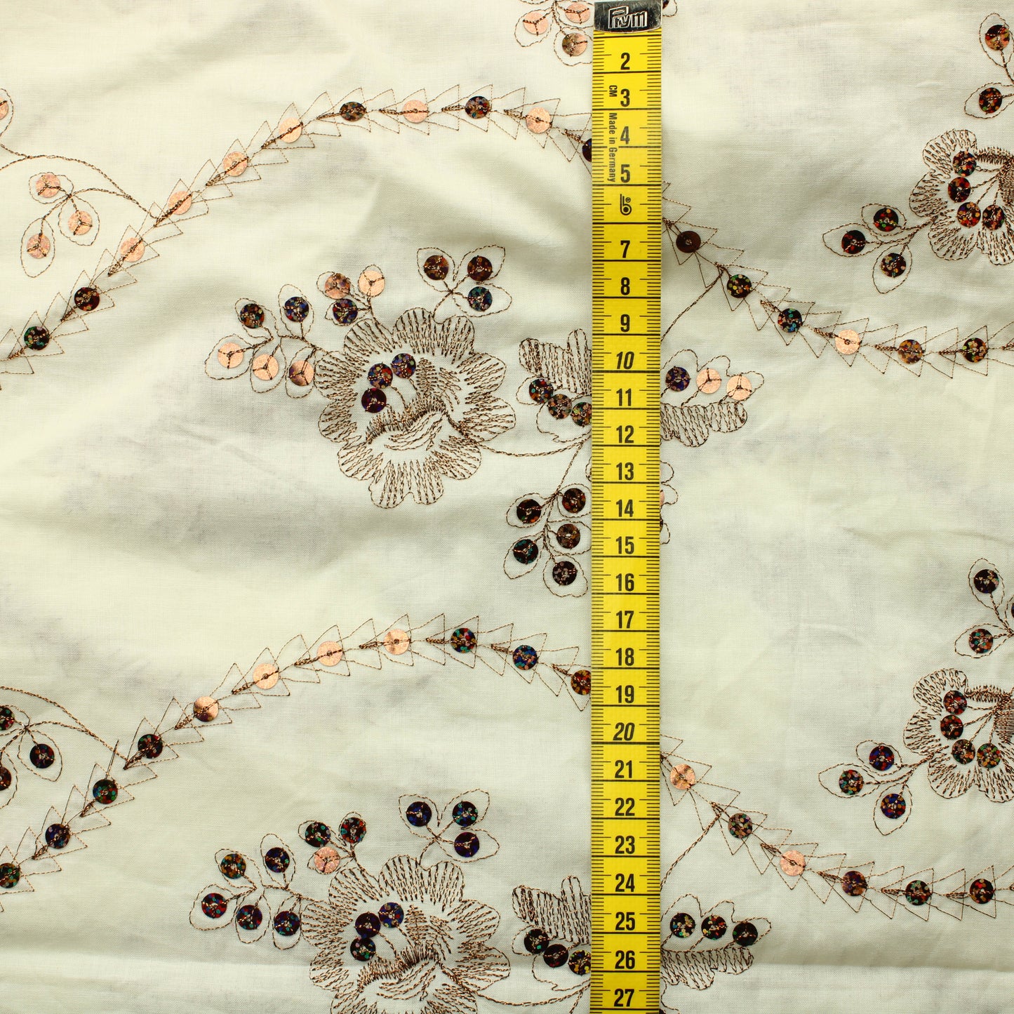 Kirjailtu Ohut Puuvillasekoite - Pala