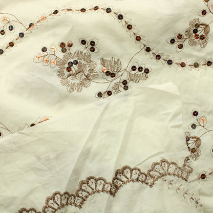 Kirjailtu Ohut Puuvillasekoite - Pala