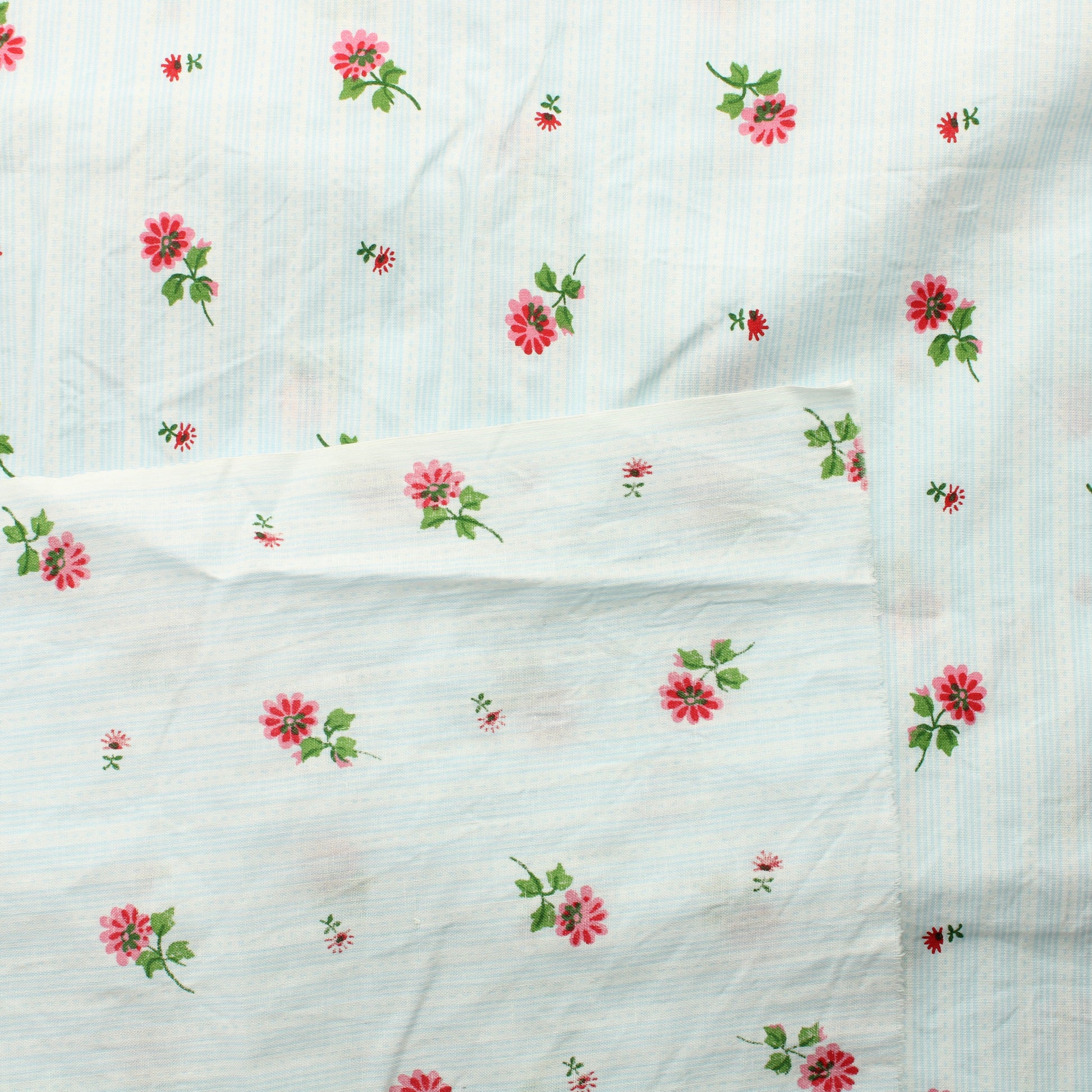 Sinipohjainen Kukka Puuvilla - Pala