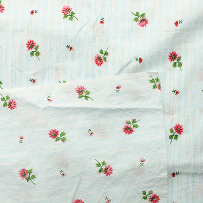 Sinipohjainen Kukka Puuvilla - Pala