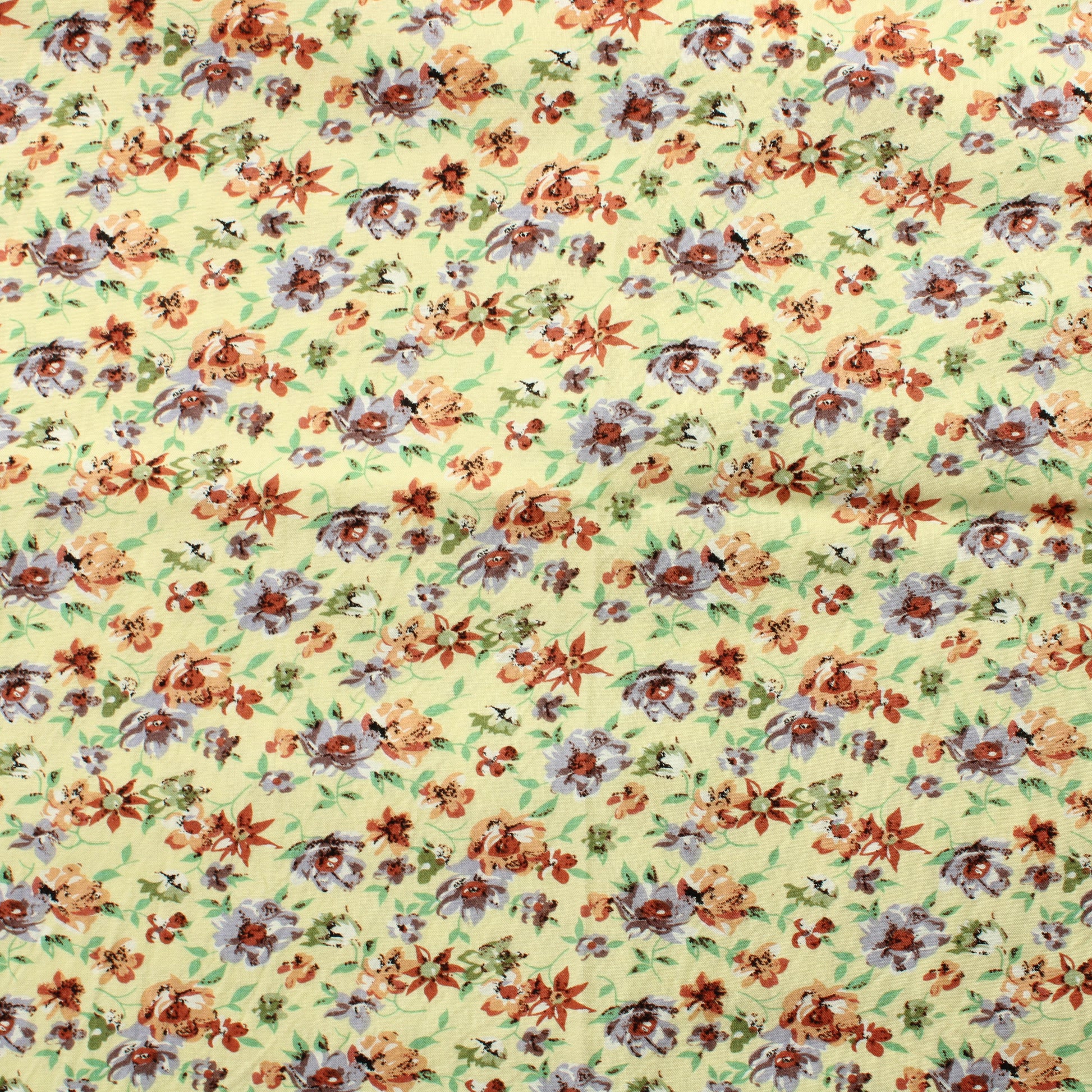 Pienet kukat keltaisella Viskoosi - Pala