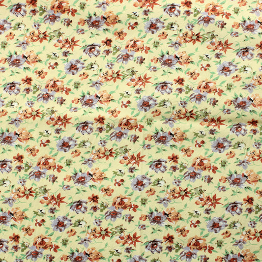 Pienet kukat keltaisella Viskoosi - Pala