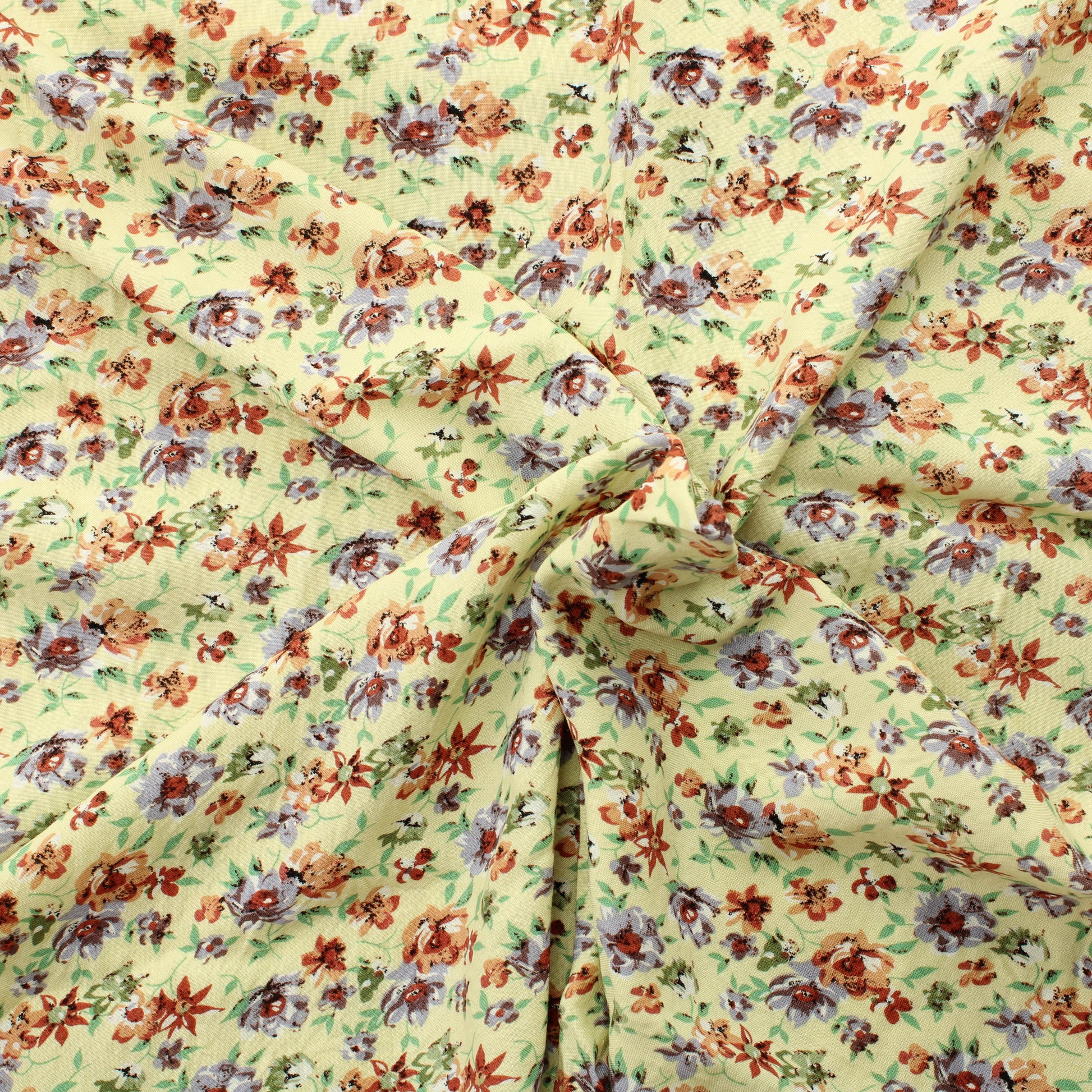 Pienet kukat keltaisella Viskoosi - Pala