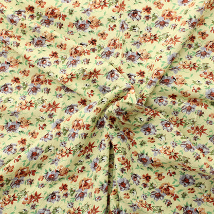 Pienet kukat keltaisella Viskoosi - Pala