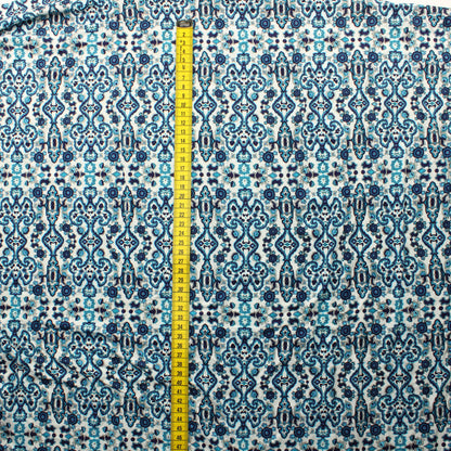 Sinisävyinen kuviollinen ohut Trikoo - Pala