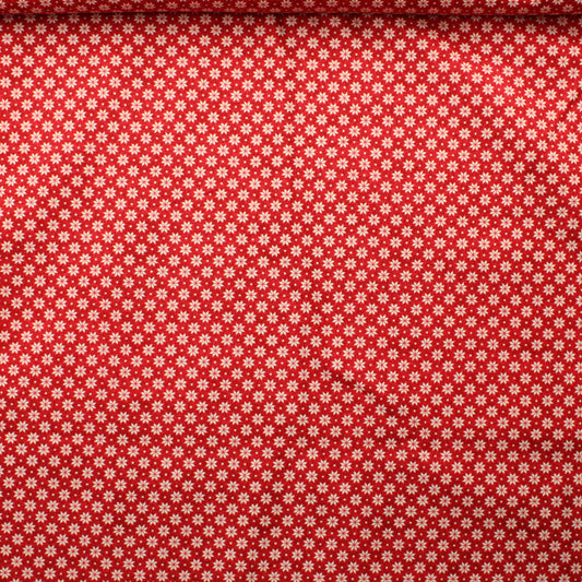 Pienet kukat punaisella Puuvilla - Pala