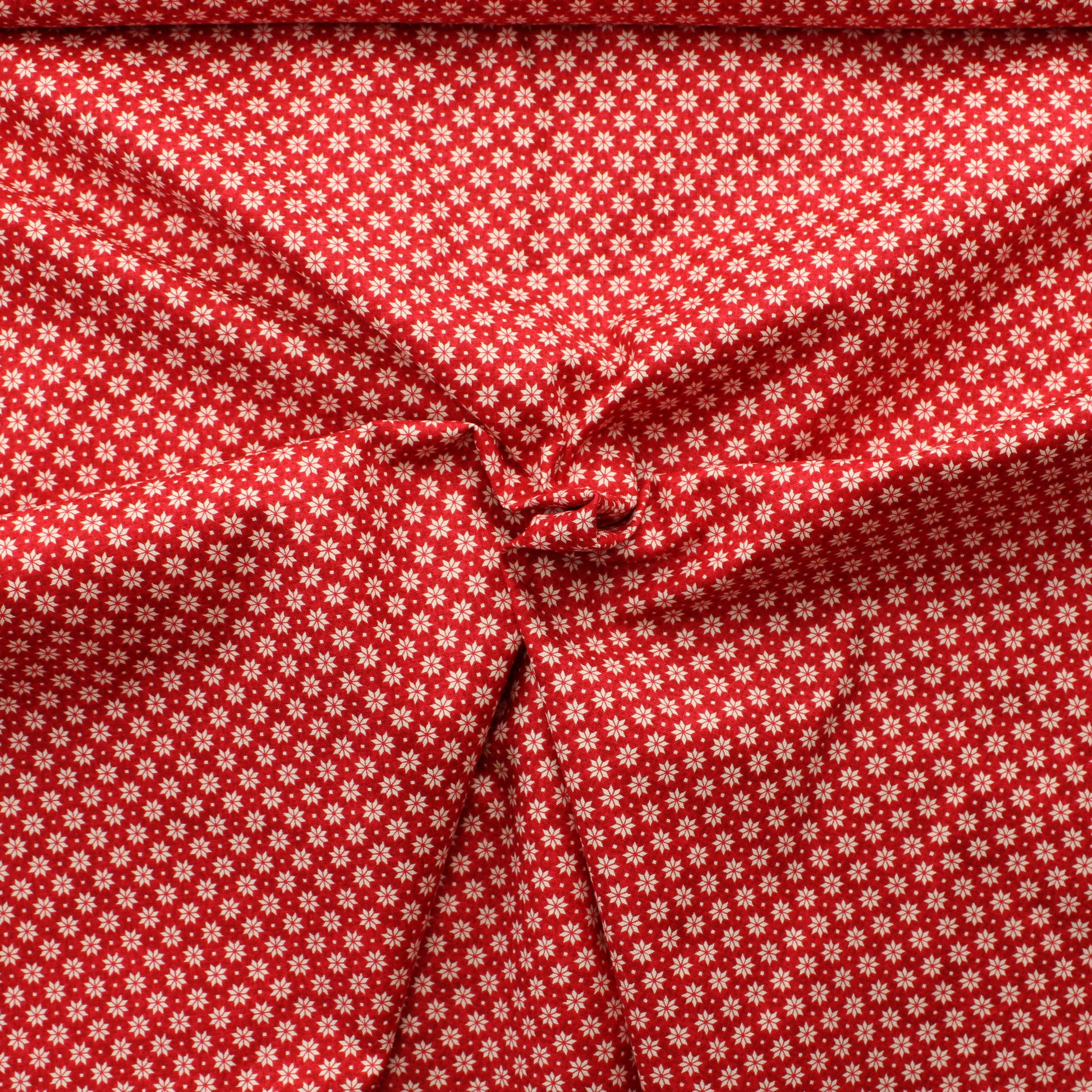 Pienet kukat punaisella Puuvilla - Pala