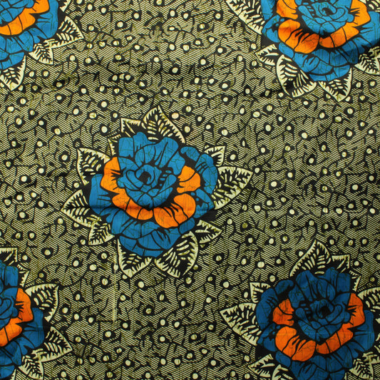 Afrikkalainen vahaprintti Puuvilla - Pala