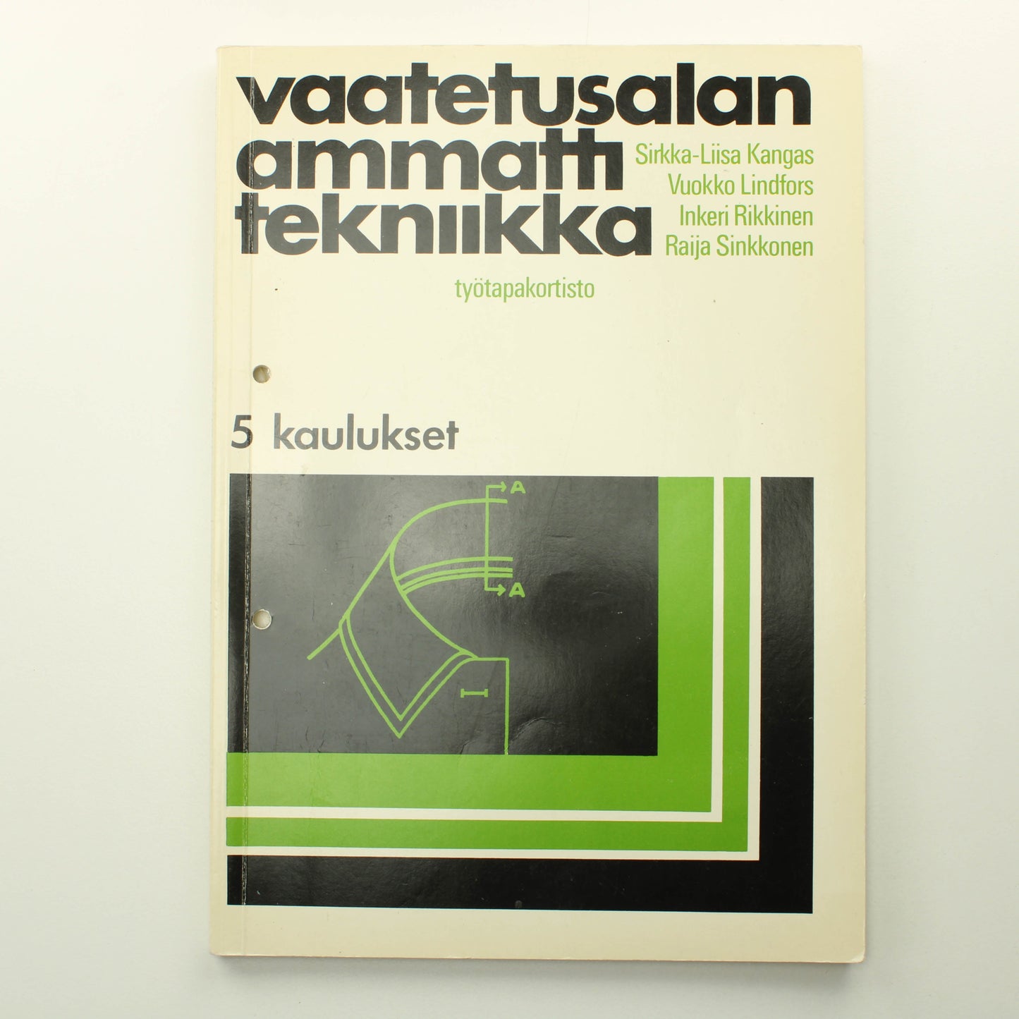 SirkkaLiisa Kangas, Vuokko Lindfors, Inkeri Rinkinen, Raija Sinkkonen: Vaatetusalan ammatti tekniikka työtapakortisto: 5 kaulukset