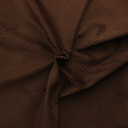 Ruskea Vinoratainen Vakosametti - Pala