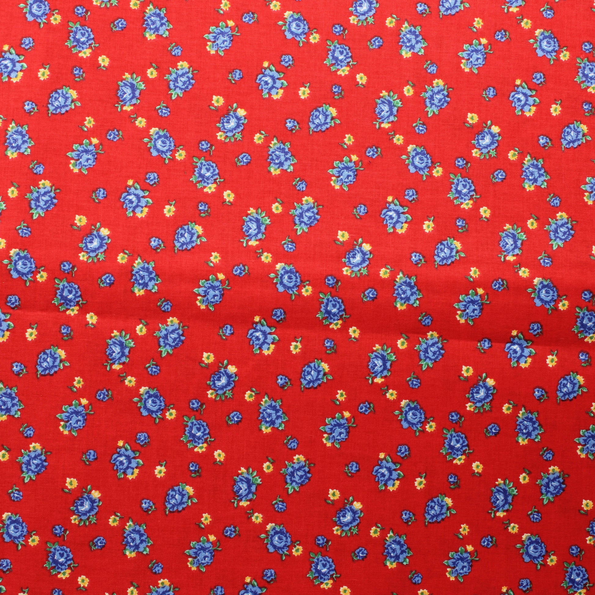 Siniset ruusut Puuvilla - Pala