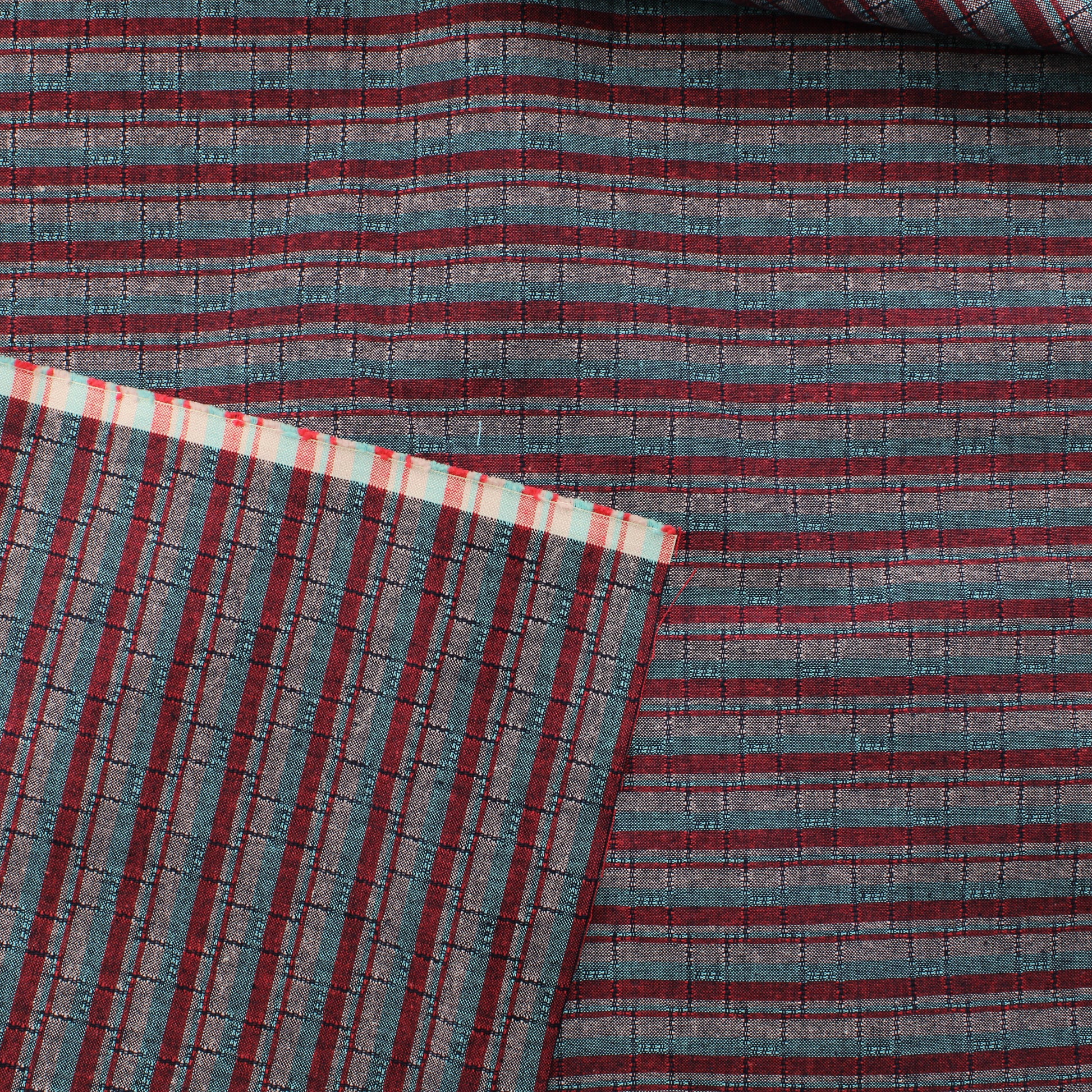 Monivärinen raidallinen paksuhko Puuvilla - Pala