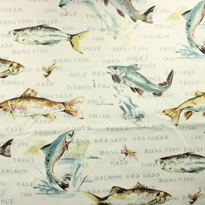 Kalat Sisustuspuuvilla - Pala