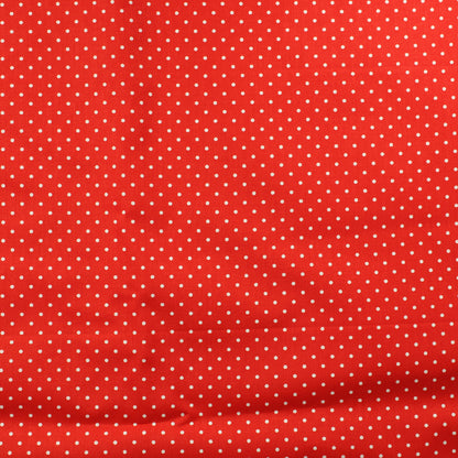 Punainen valkoiset pallot Puuvilla - Pala